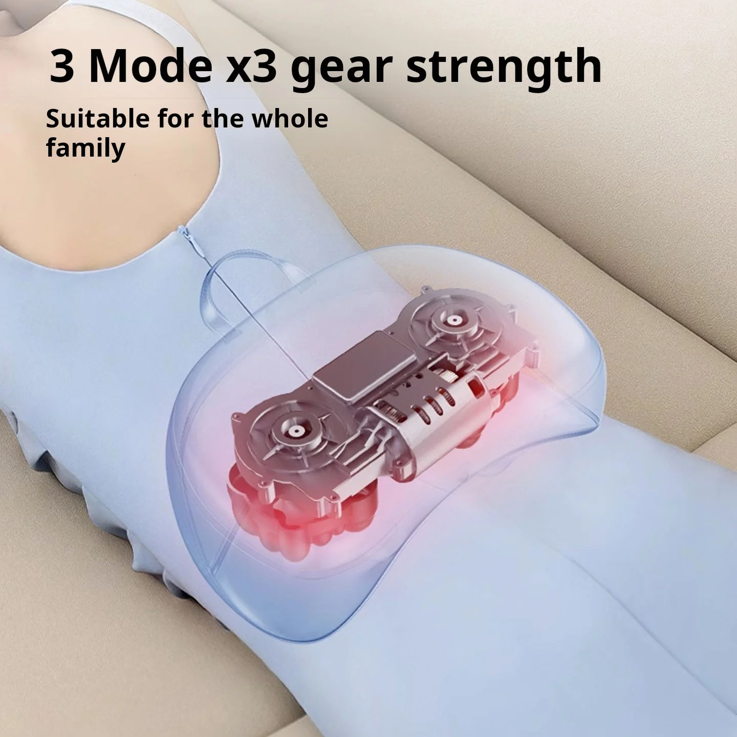 جهاز تدليك الخصر والرقبة من هاير، تسخين كهربائي، هدية تدليك لكامل الجسم للسيارات المنزلية #4