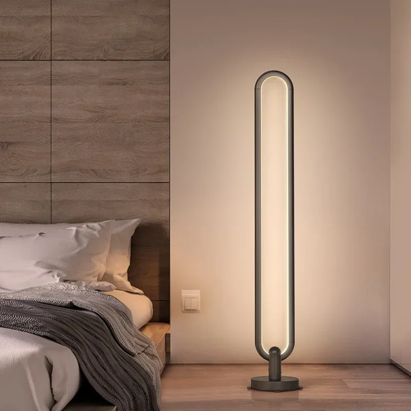 

Nordic simple RGB floor lamp creative personality living room bedroom bedside led atmosphere vertical table lamp