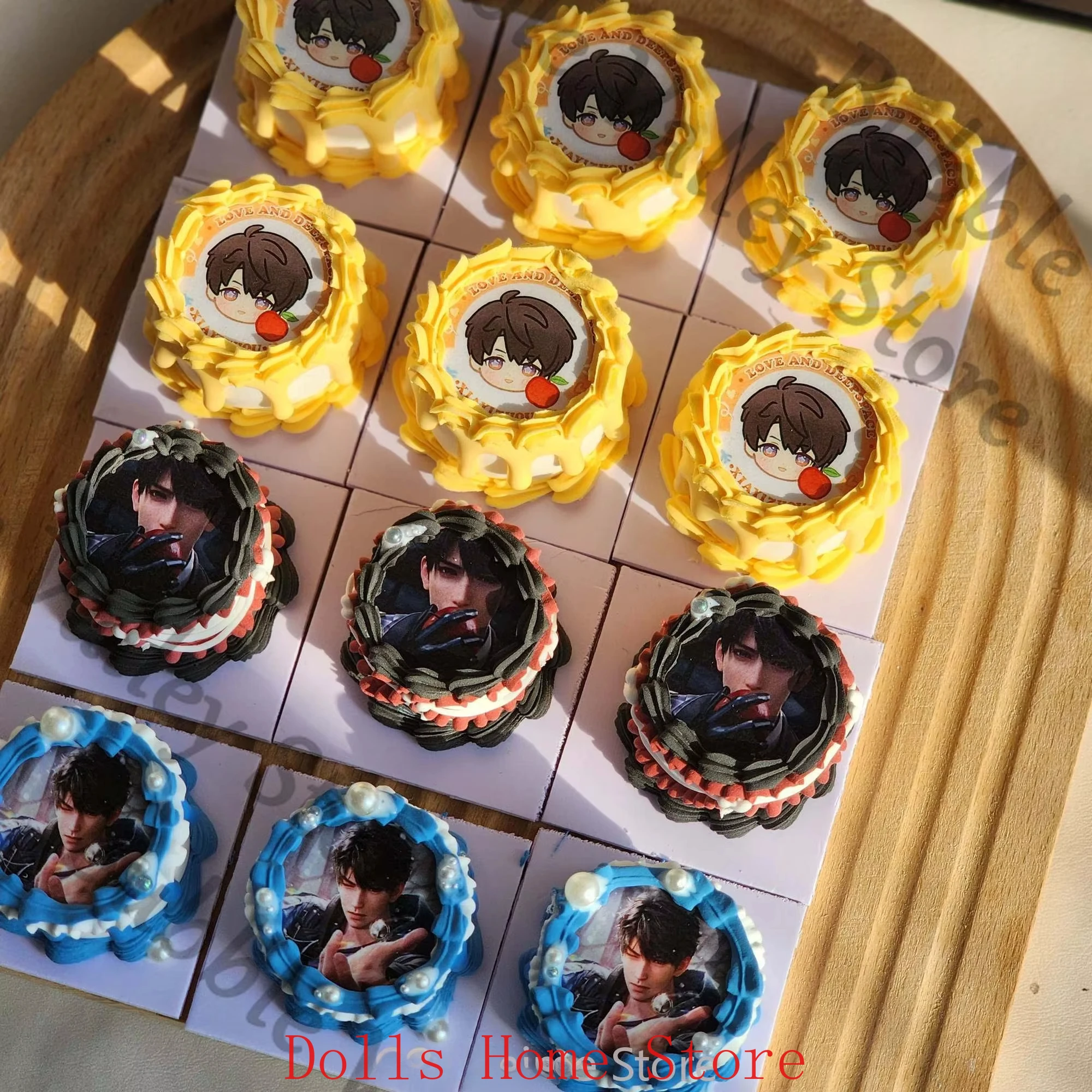 Игра Love and Deepspace Sylus Caleb Rafayel Zayne Xavier Косплей Мультфильм Ручной Работы Мини Торт Гараж Фигурка Модель Опора