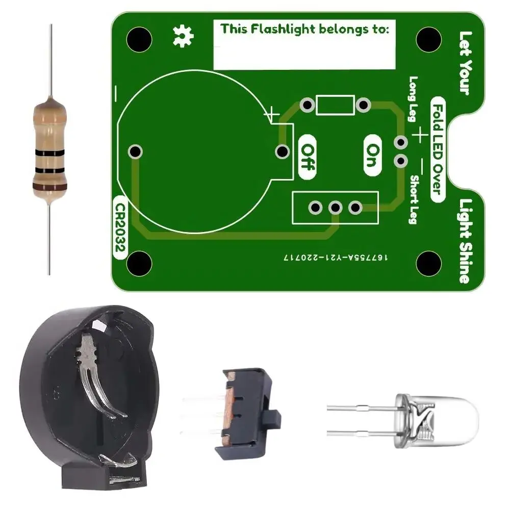 Beginner Learn To Solder Flashlight Kit  Diy Electronic Kids Soldering  Kits