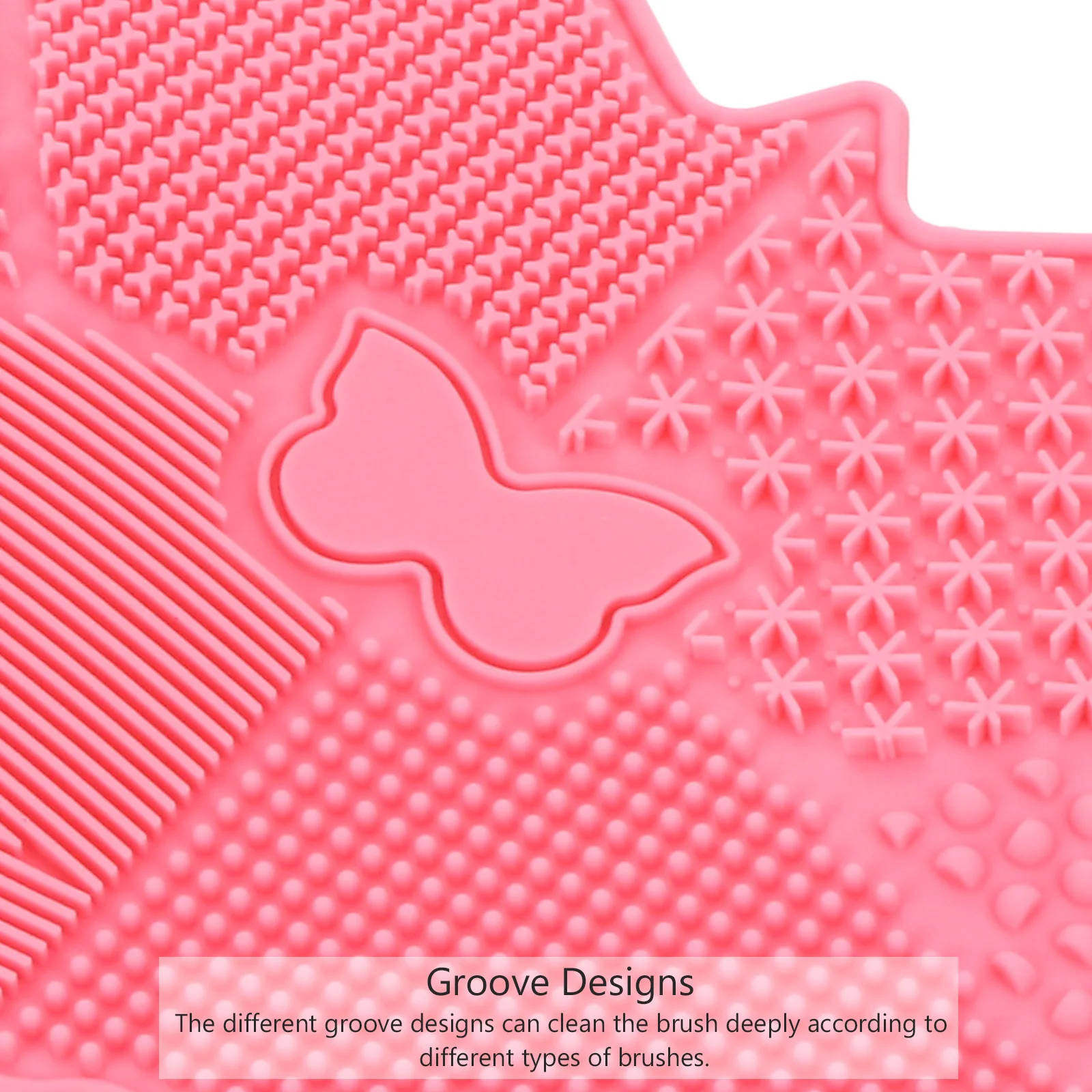 

1pc Makeup Brush Cleaning Mat Butterflies Shape Scrubber Beauty Cleaning Tool Durable Silicone Material For Home Salon Use Easy