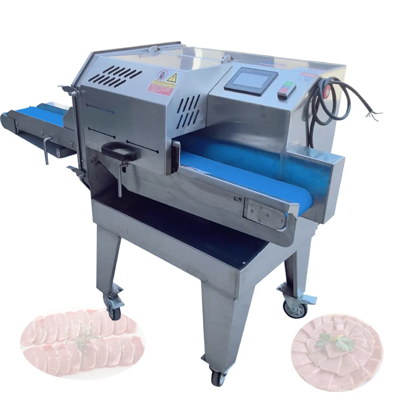 Electric Vegetable Slicer Commercial Cooked Beef Ham Pork Belly Cutting Machine Automatic Canteen Meat Slicing Machine