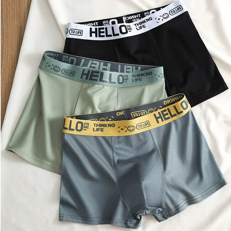 5pcs Men's Underwear, Breathable Comfy Quick Drying Stretchy Boxer Trunks, Sexy Underpants, Men's Trendy Boxer Panties