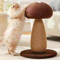 Mushroom Cat Scratcher Cat Sisal Rope Board Grinding Paws Toy Durable Wear-resistant Pet Furniture Climbing & Play Toy for Cats