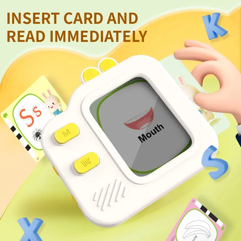 Interactive Vocabulary Sketchpad Learning Toy with Random Color Buttons Stylus & Interactive Screen(Batteries Not Included)