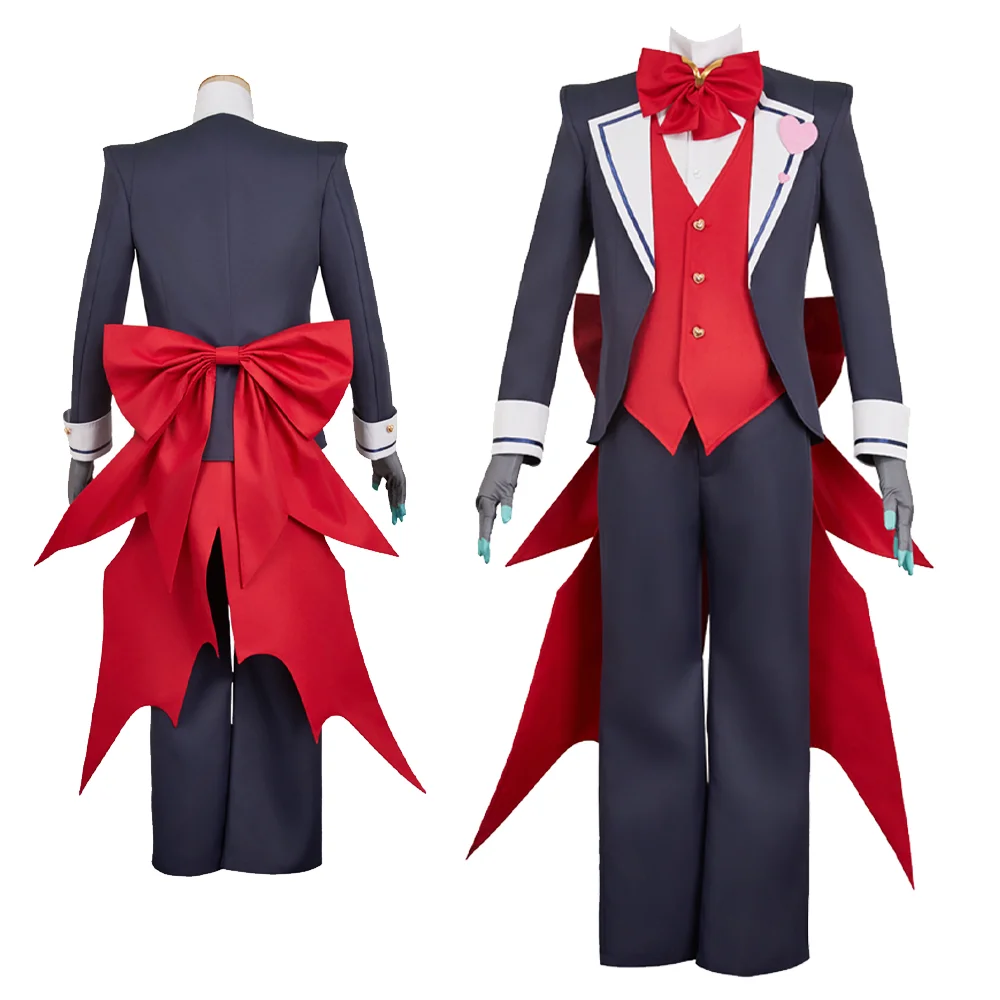 

Vox Косплей Хазбин Костюм Отеля Мультфильм Босс Фантазия Униформа Жилет Пальто Брюки Перчатки Наряд Хэллоуин Карнавальная Вечеринка Маскировка