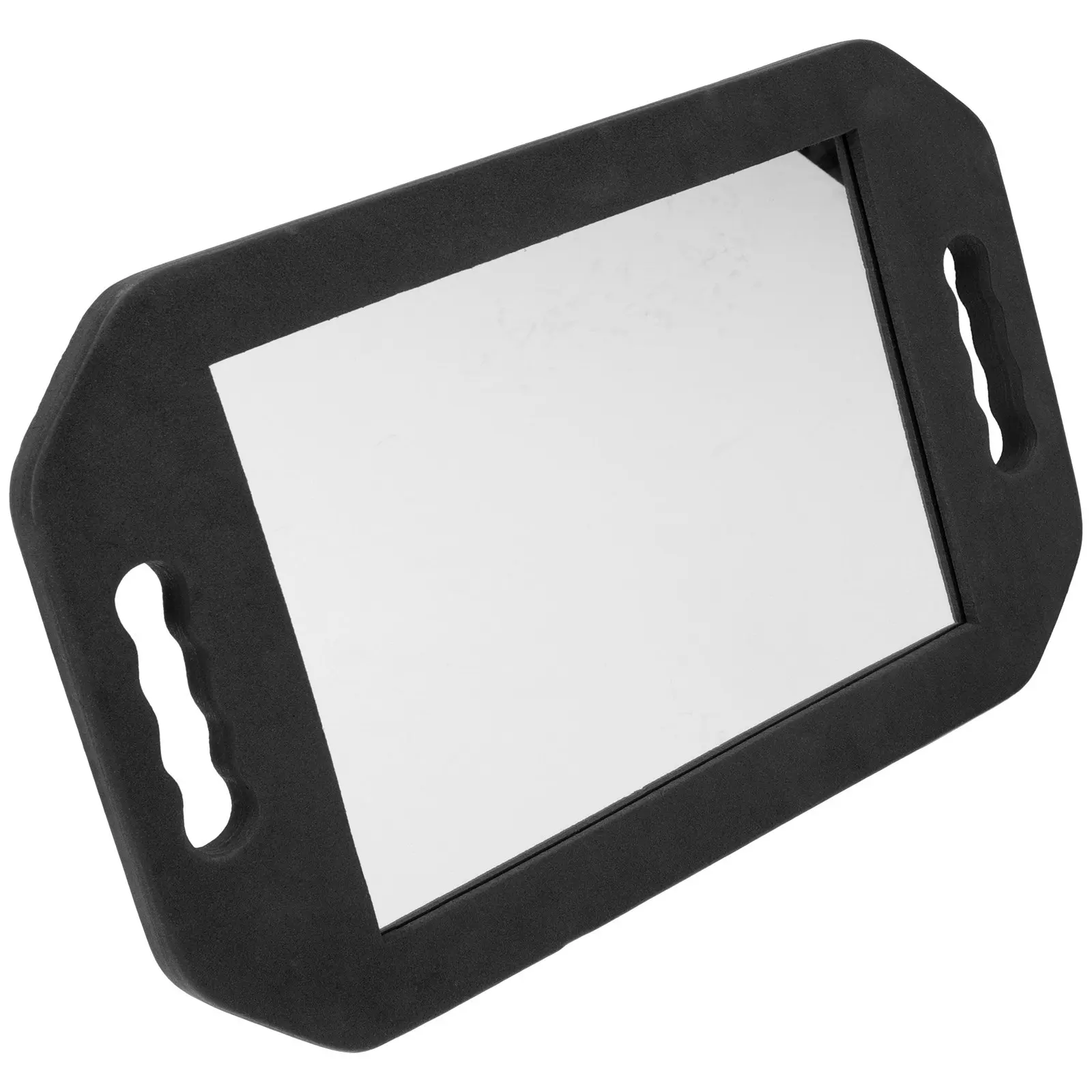1Pcs Foams Cushion Makeup Mirror Rectangular Handheld Beauty Salon Mirror Clear Surface Dual Grip for Barbers Artists Clients
