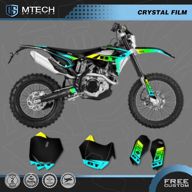 

DSMTECH Motorcycle Sticker Custom Team Graphics Backgrounds Decals Stickers Kit For Beta RR 2020 2021 2022 003