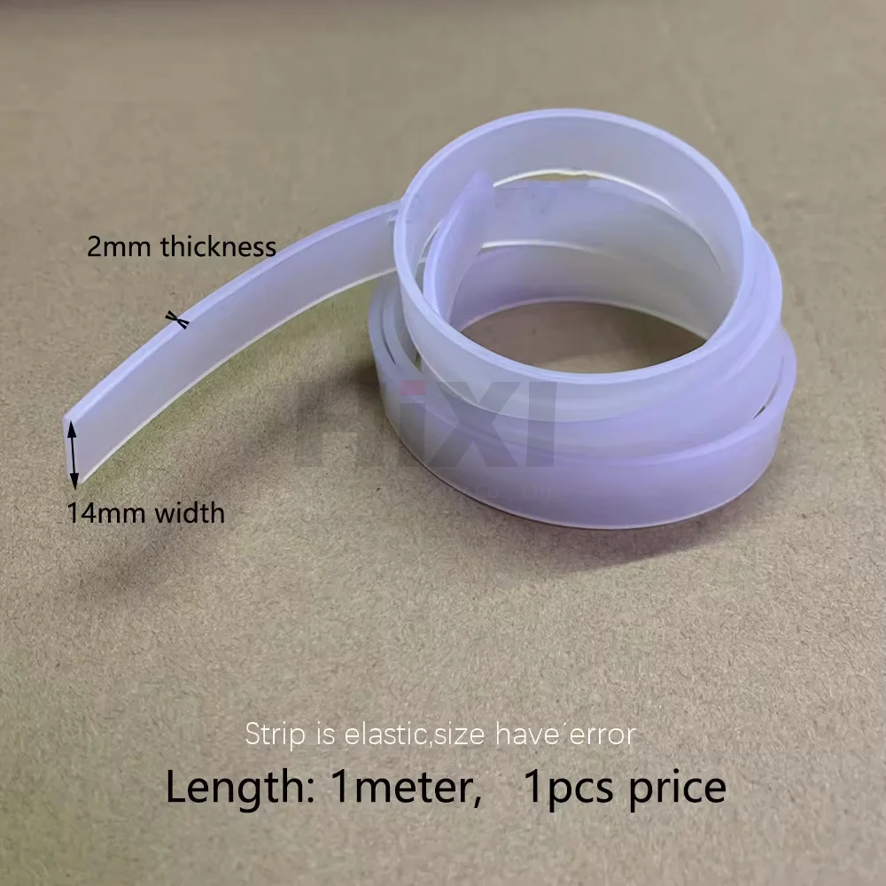 1M Hand Impulse Sealer Silica Gel Strips,High Temperature Resistant I Shape Square Sponge Strip