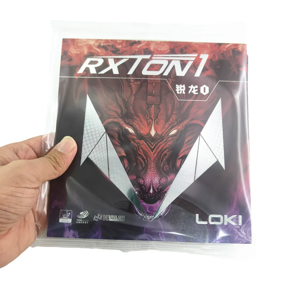 LOKI RXTON 1 Table Tennis Rubber ITTF Approved Sticky Pips-in Rubber Pre-tension Sponge Ping Pong Rubber for Beginner Training