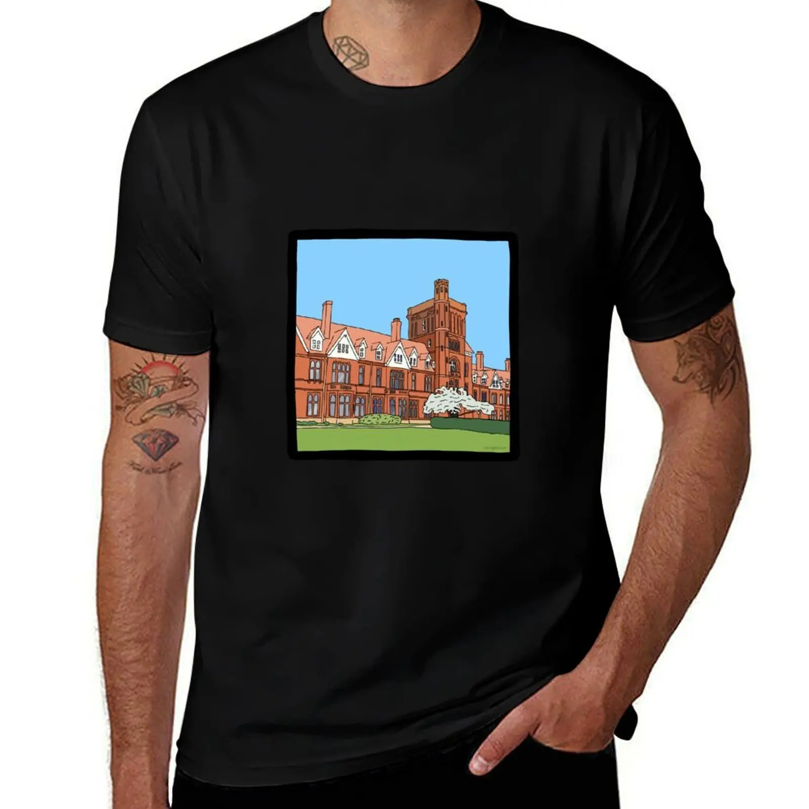 Girton College - Strugletown || Cambridge struggles T-Shirt Work Outdoor for Men T-Shirt