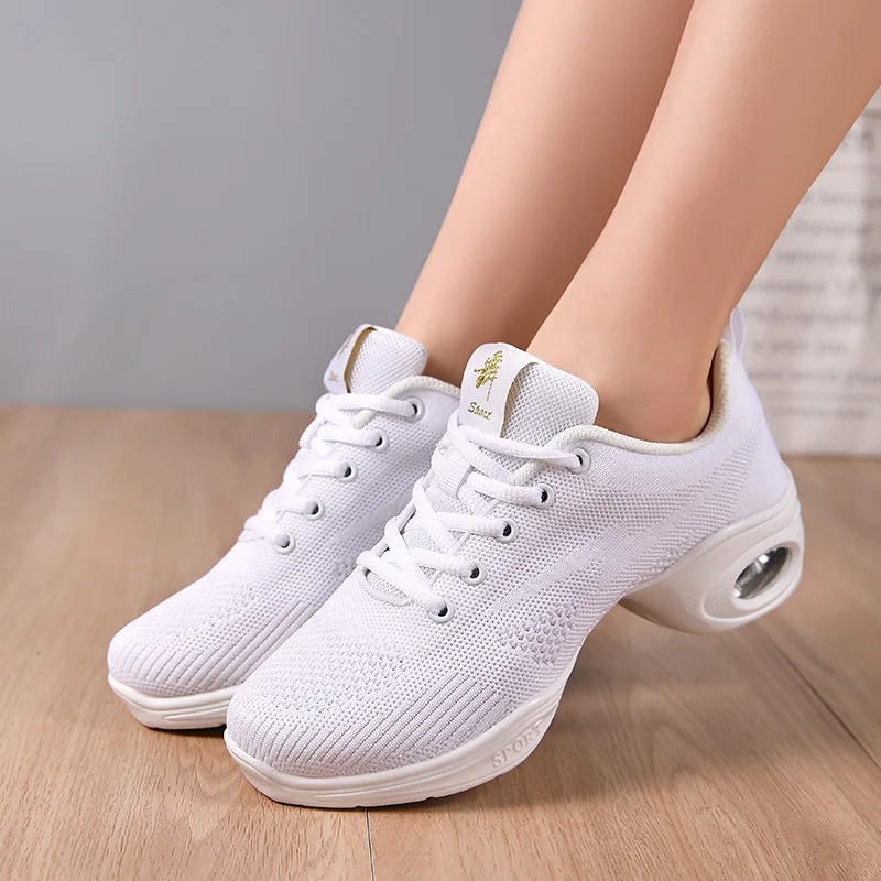 

New Soft Outsole Breath Dance Shoes Women Sports Feature Dance Sneakers Jazz Hip Hop Shoes Woman Dancing Shoes Feminino Zapatos