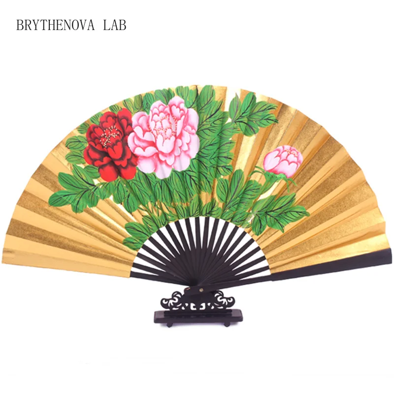 Peking Opera Fans Chinese Classical Folding Fan Hand Painted Antiquity Double-sided Drama Abanico Performance Props Ventilador