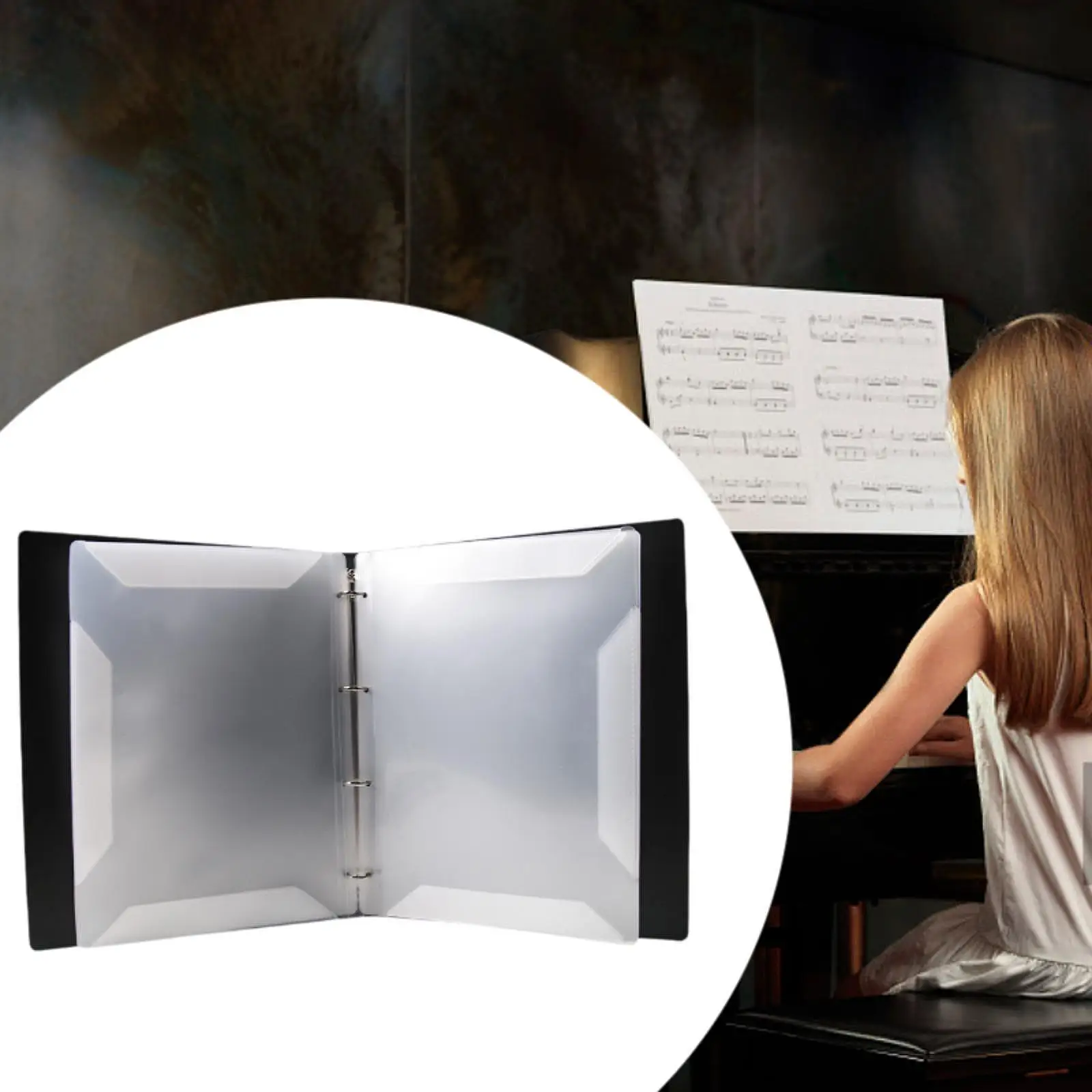 Music Folder Music Sheet Folder Easy Carrying A4 Folder Sleeves Practical Large Capacity Multiuse A4 Document Folder File Binder