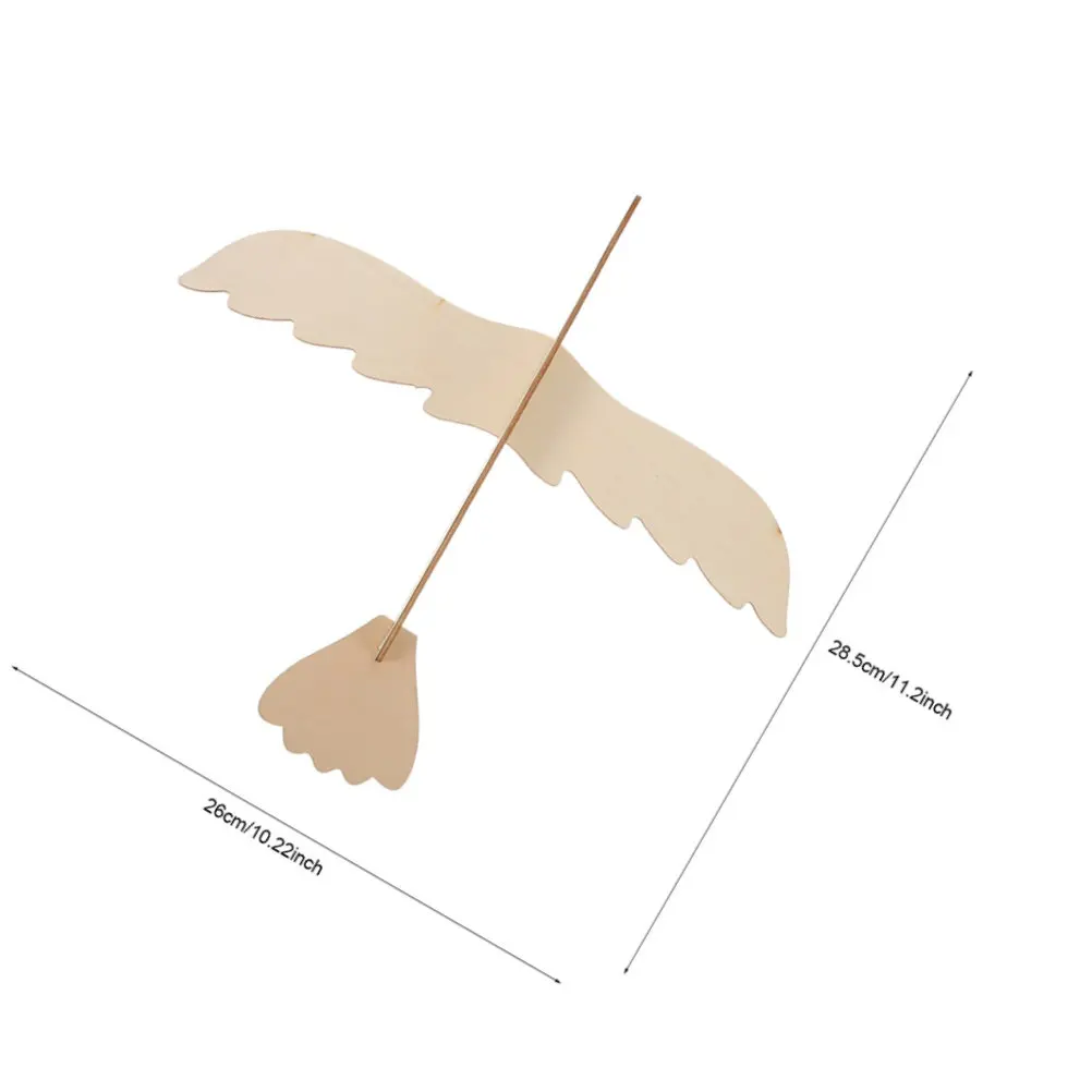 4Pcs Wooden Eagle Shape DIY Painting Handcraft Kids Educational Creative Craft Supplies for Hand Coordination and Desktop