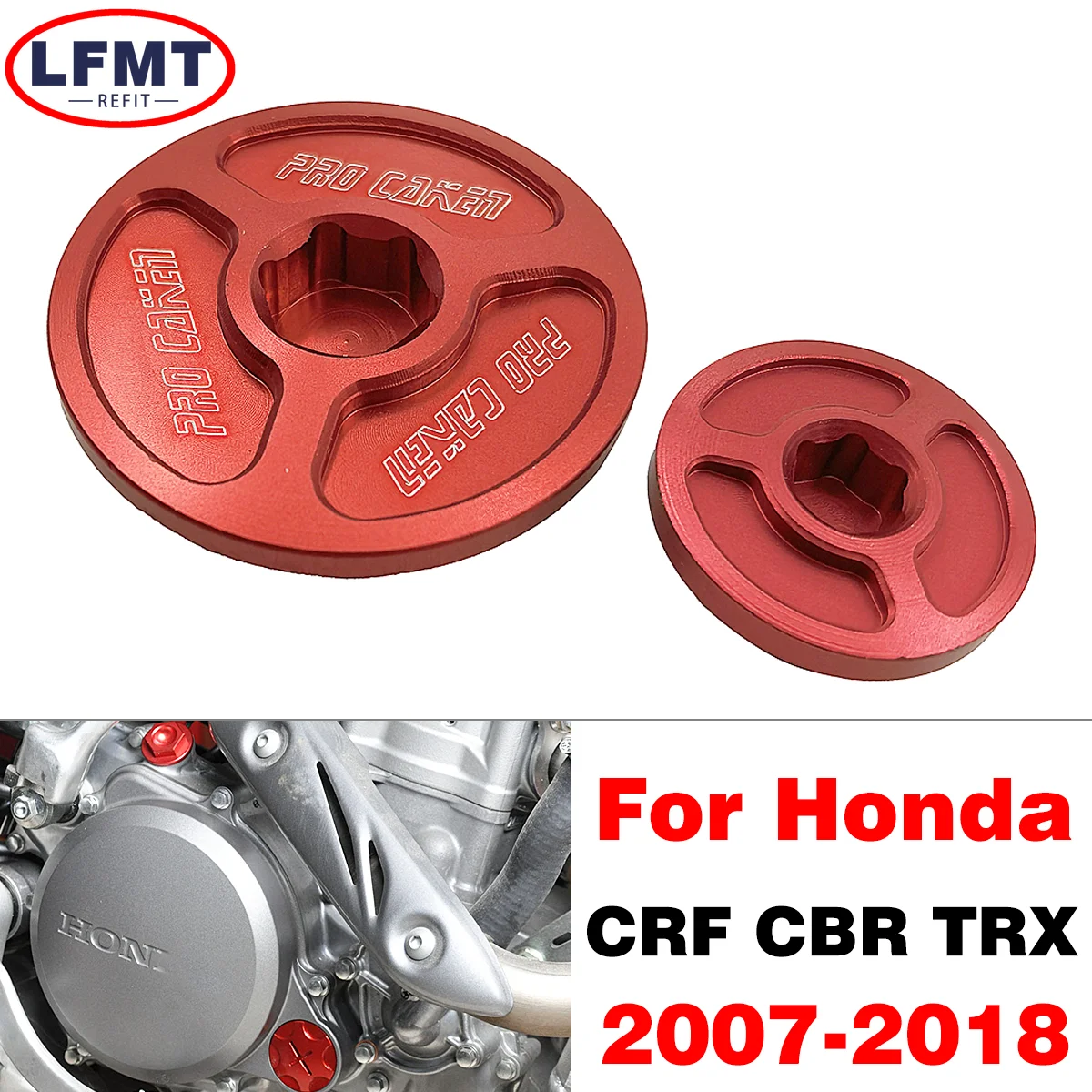 

Motocross Engine Timing Plug Cover For Honda CRF230F CRF250L CRF250RALLY CRF150R 250R 250X 450X 450R CBR600RR CBR1000RR TRX400EX