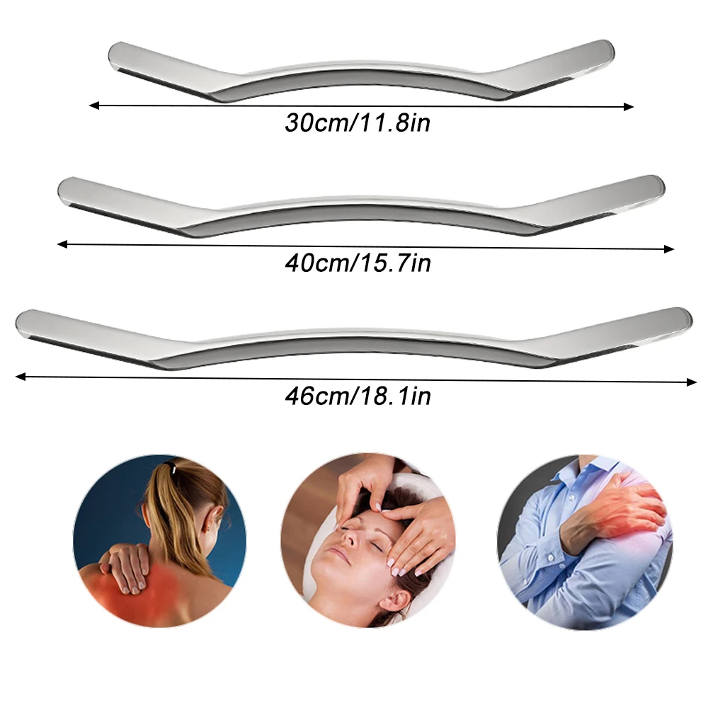 Stainless Steel IASTM Tool Gussha Massage Tool Muscle Scraping Tool for Soft Tissue Therapy and Reduce Arms,Back,Legs, Neck Pain