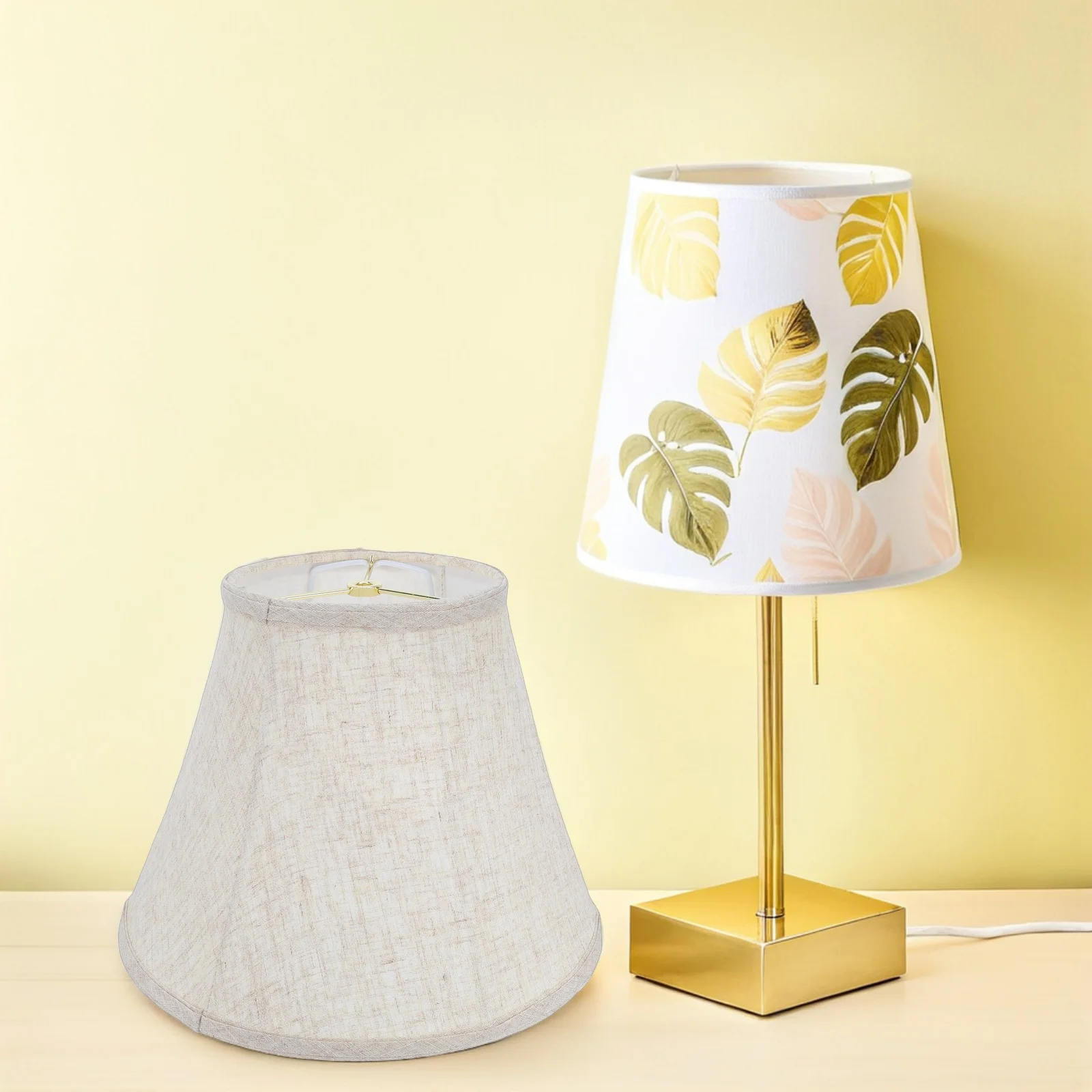 

American Foldable Lampshade Retro Decorative Light Fixture for Home Office 12 Inch Diameter Easy Install Lighting Accessory