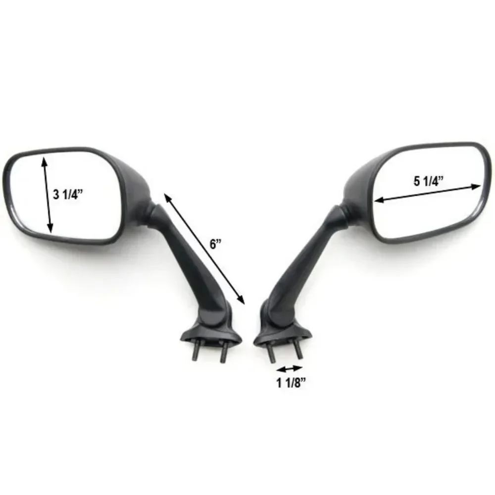 Oem Replacement Racing Mirrors for Yamaha YZF-R6 08-12 2008 2009 2010 2011 2012 R6 Aftermarket Motorcycle Parts