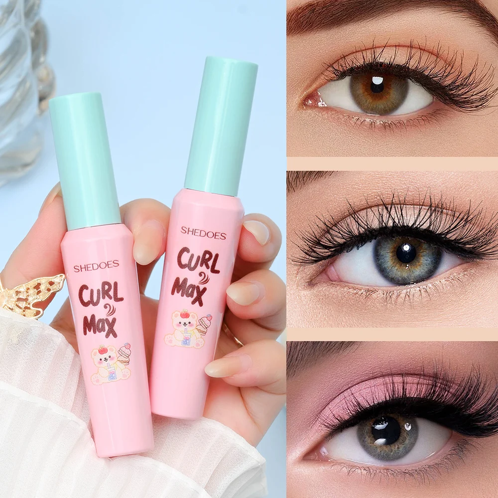 1PC カールマスカラ、防水性と耐汗性、塗りやすい、自然なメイク効果