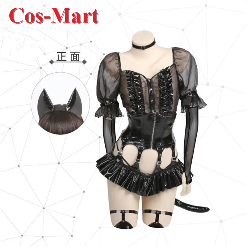 Cos-Mart New Original Cosplay Costume Cat Field Sweet Lovely Black Bunny Girl Uniforms Activity Party Role Play Clothing