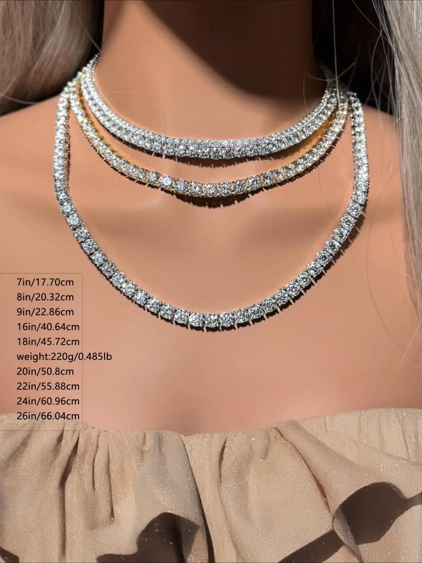 Diamond-studded Clasp Luxury Cuban Chain, 5mm Tennis Chain in Classic Miami Style, Street Hip-hop Culture Trendy Jewelry,
