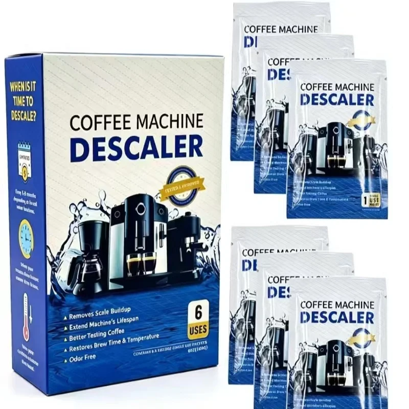 Uses Coffee Machine Descaling Powder Cleaner For Multi‑Brand Coffee Espresso Makers