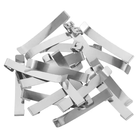 20pcs Cup Holder Replacement Retainer Spring  Metal Buckles Stainless Steel Spring Plate Clip For Water Cup Dispenser