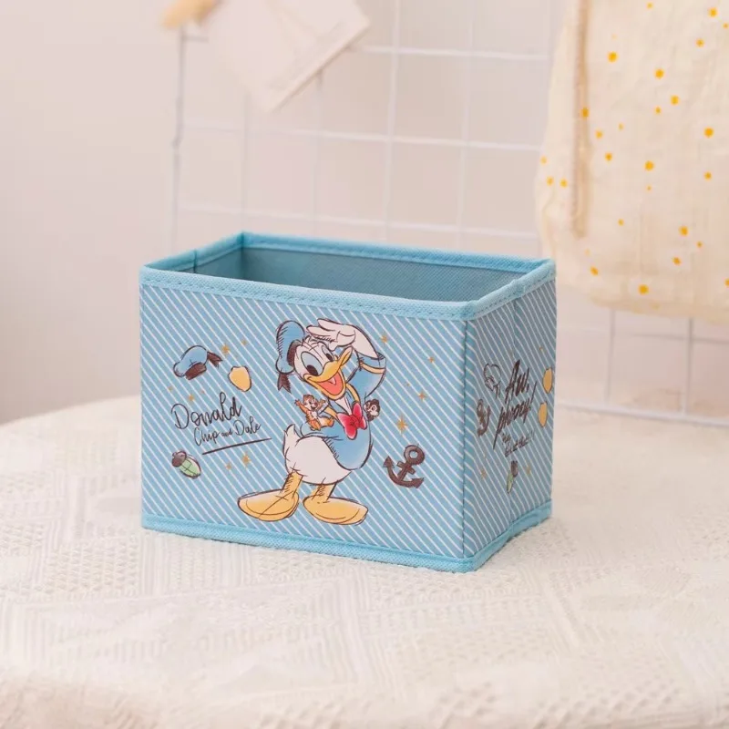 Disney Stitch Desktop Storage Box Anime Large Capacity Folding Desktop Room Neat Storage Cosmetic Student Mini Box Birthday Gift - Image 5