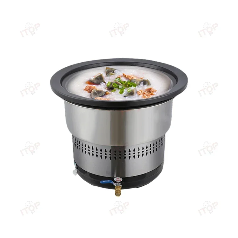 

ITOP 2800w Industrial Commercial Fast Heating Electric Seafood Steam Cooker Hot Pot Cooking Food Steamer For Restaurant Use