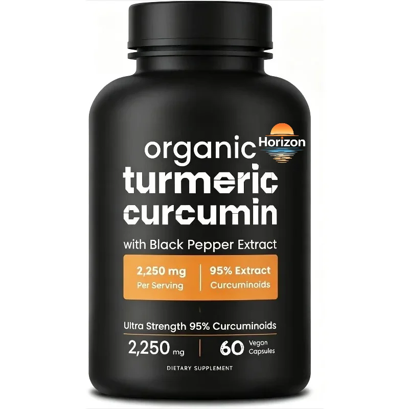 Turmeric Curcumin -2256mg Ginger and Black Pepper Extract Complex -95% Curcumin - Used for Joint Immune Health Support