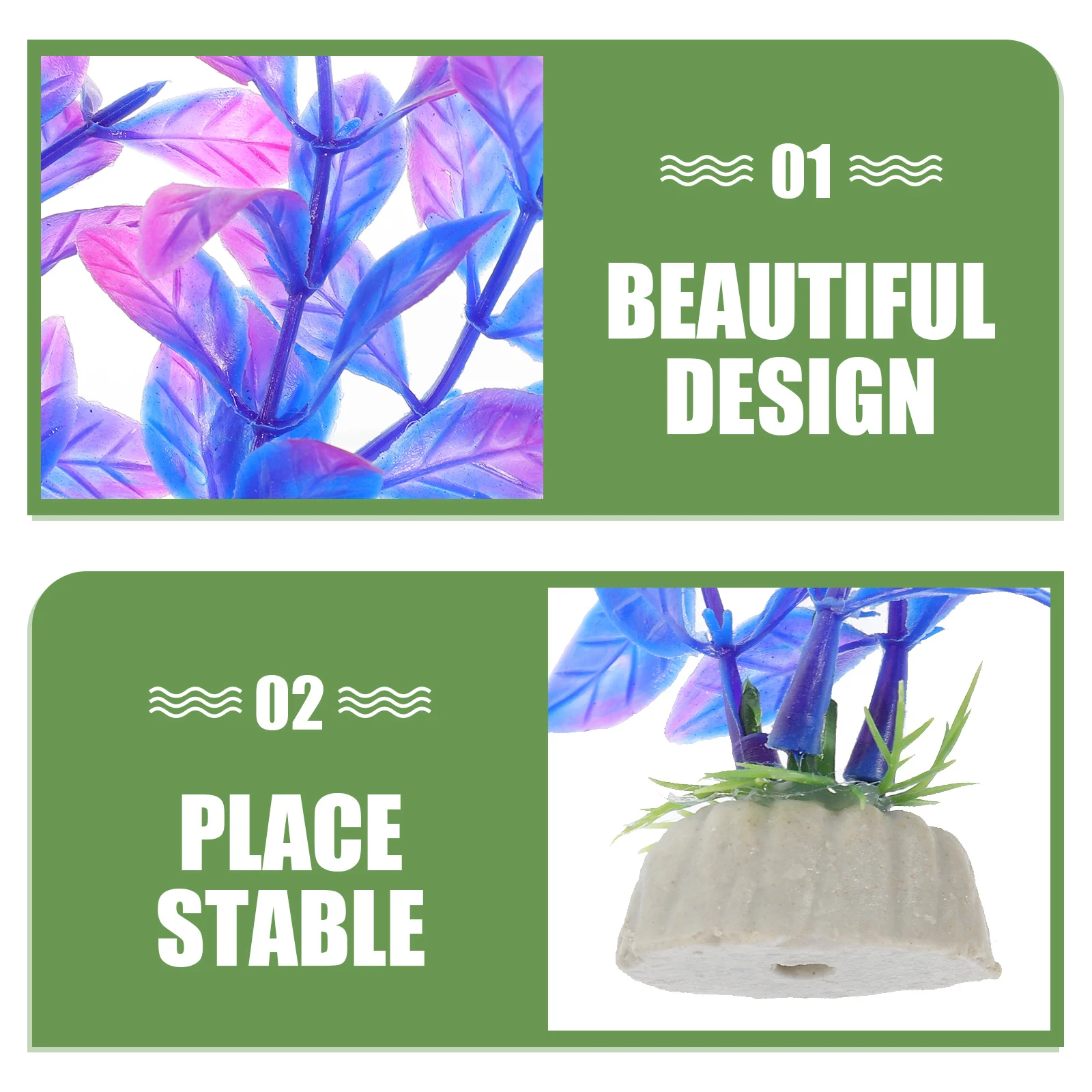 

10Pcs Artificial Fish Tank Plants Plastic Simulated Underwater Aquarium Decoration Accessories Landscape Prop Fish Tank Plants