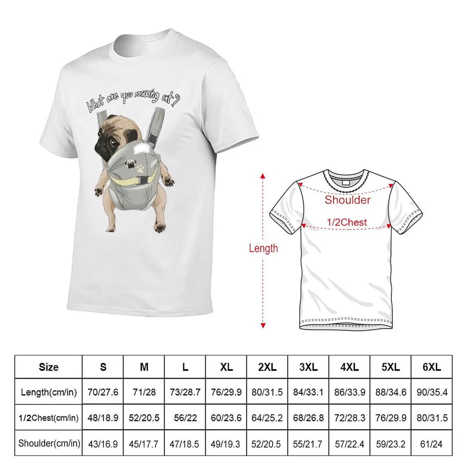 Baby pug T-Shirt t shirts with prints cotton t shirt man T-Shirt