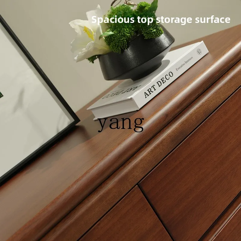 LMM new Chinese ebony shoe cabinet storage locker modern Chinese small apartment