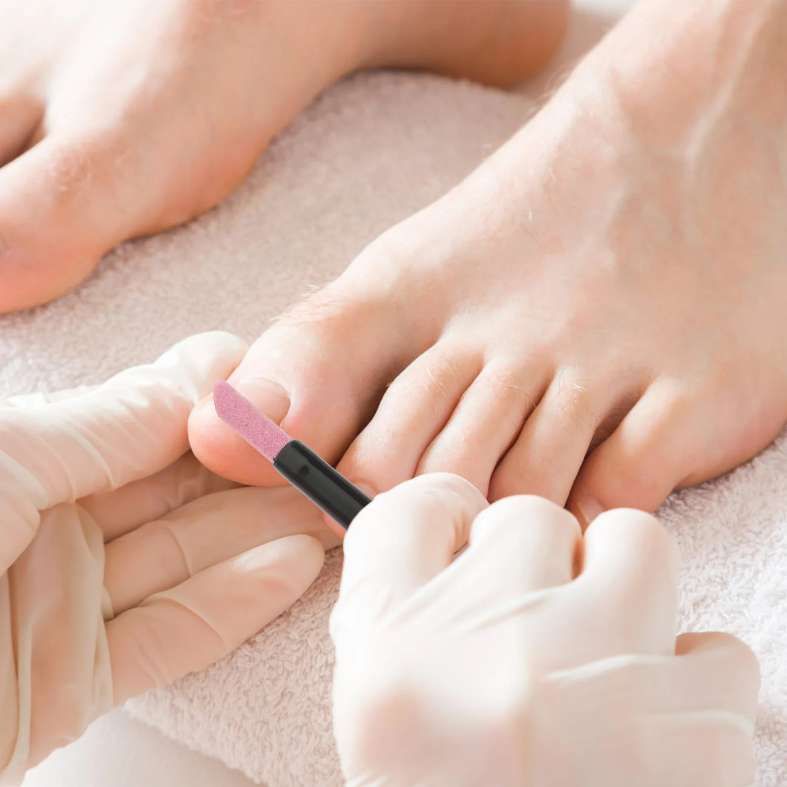 2 conjuntos de caneta vara cerâmica de uma cabeça removedor de cutícula do prego trimmer arquivo para unhas falsas naturais pele morta remover moagem polimento