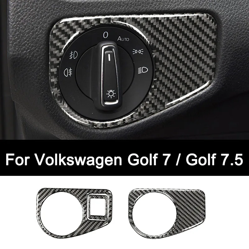 

For Volkswagen Golf Mk7 Mk7.5 Premium Carbon Fiber Headlight Adjustment Sticker Interior Modification Accessories Luxury Upgrade