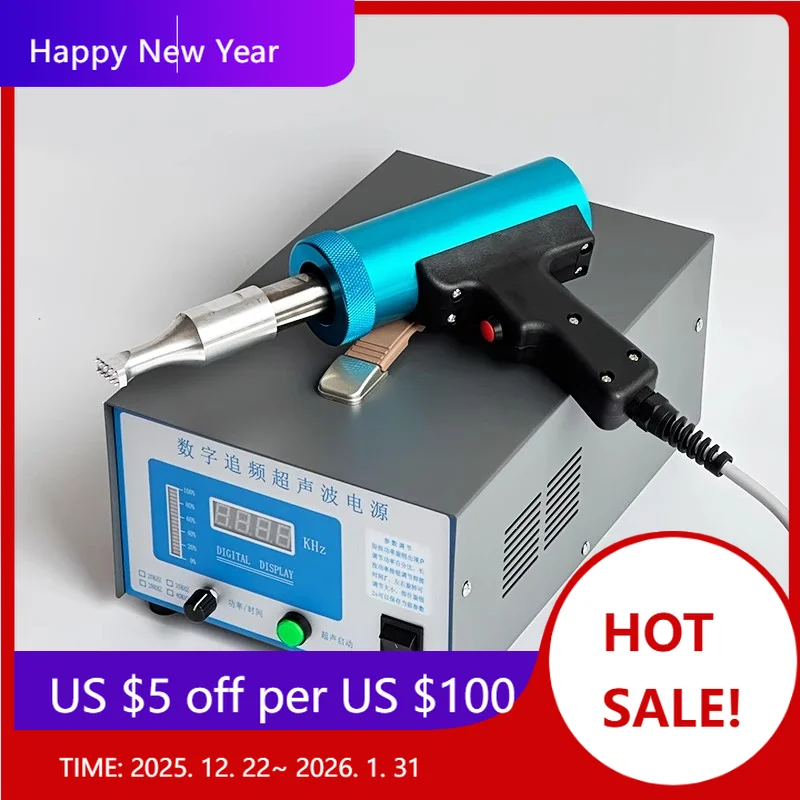 

Factory Ultrasonic Spot Welder KH-28KHZ - 4-Ceramic Transducer For Furniture & Extruded Panels