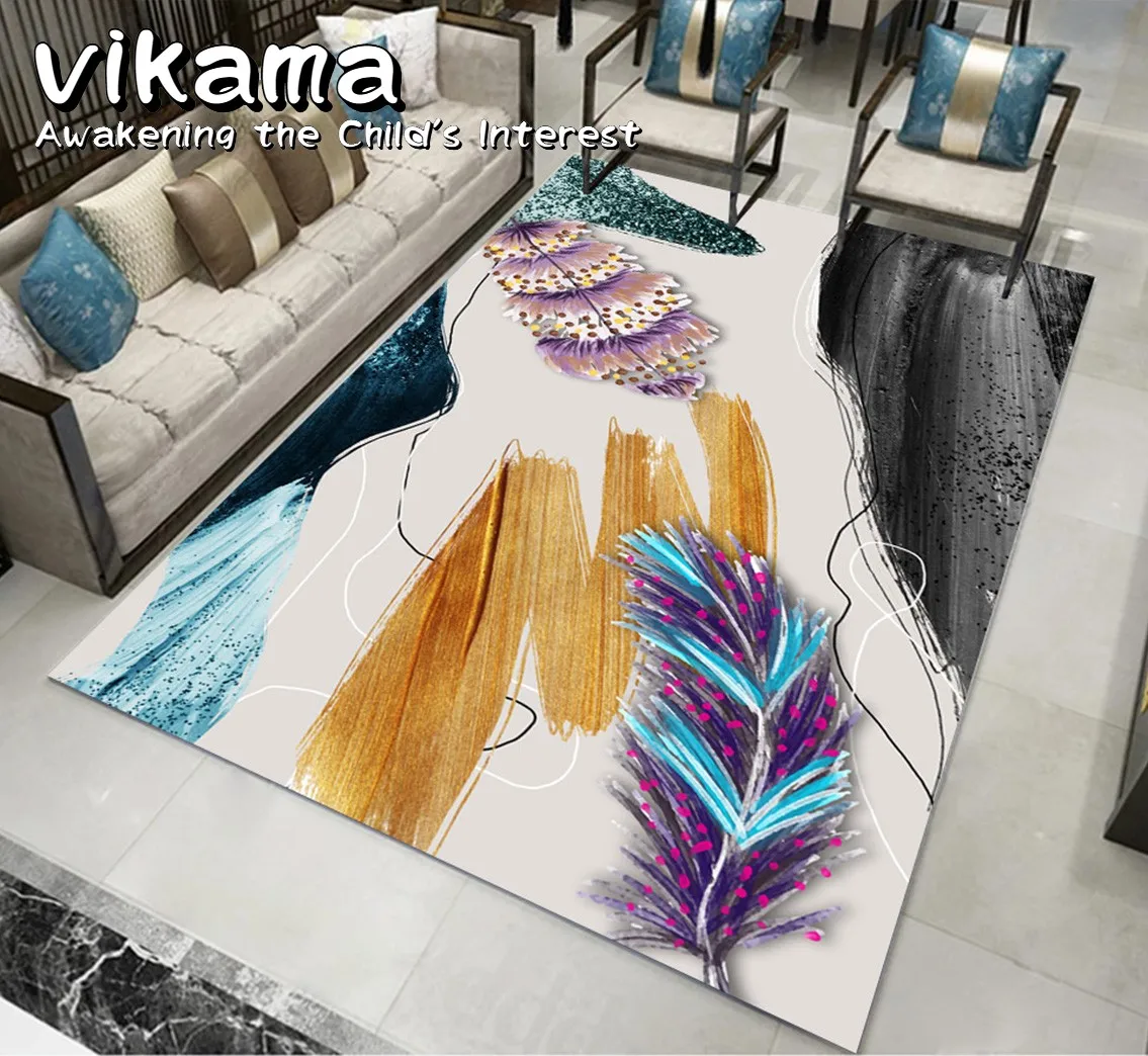 

2025 Ins Style Carpet Modern Style Living Room Coffee Table Rug Carpet Scandinavian Minimalist Bedroom Floor Mats