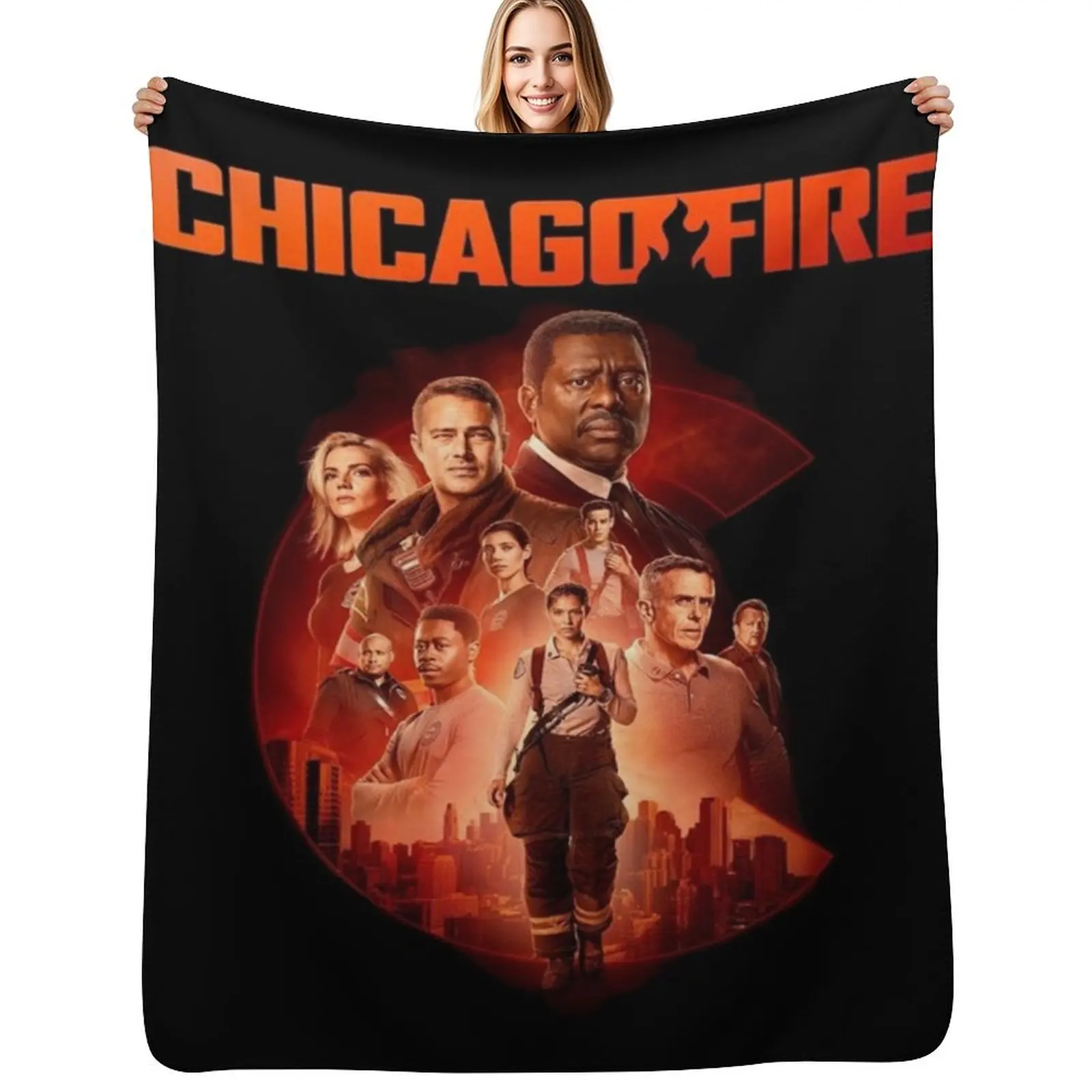 chicago fire cast-members Throw Blanket Hairys Soft Luxury Brand Blankets For Sofas For Sofa Thin Blankets