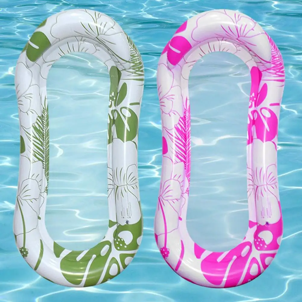 Inflatable Recliner Printed PVC Floating Bed Pool Water Hammock Floating Bed Toy Lounge Bed For Swimming