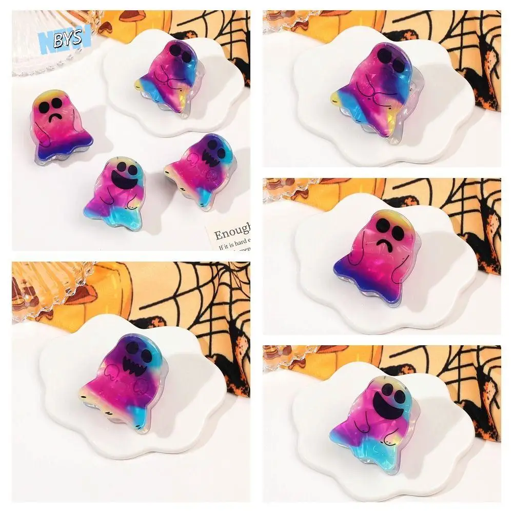 

Creative Colorful Halloween Grab Clip Small Pvc Ghost Grab Clip Shark Clip Spooky Hair Claw Girls