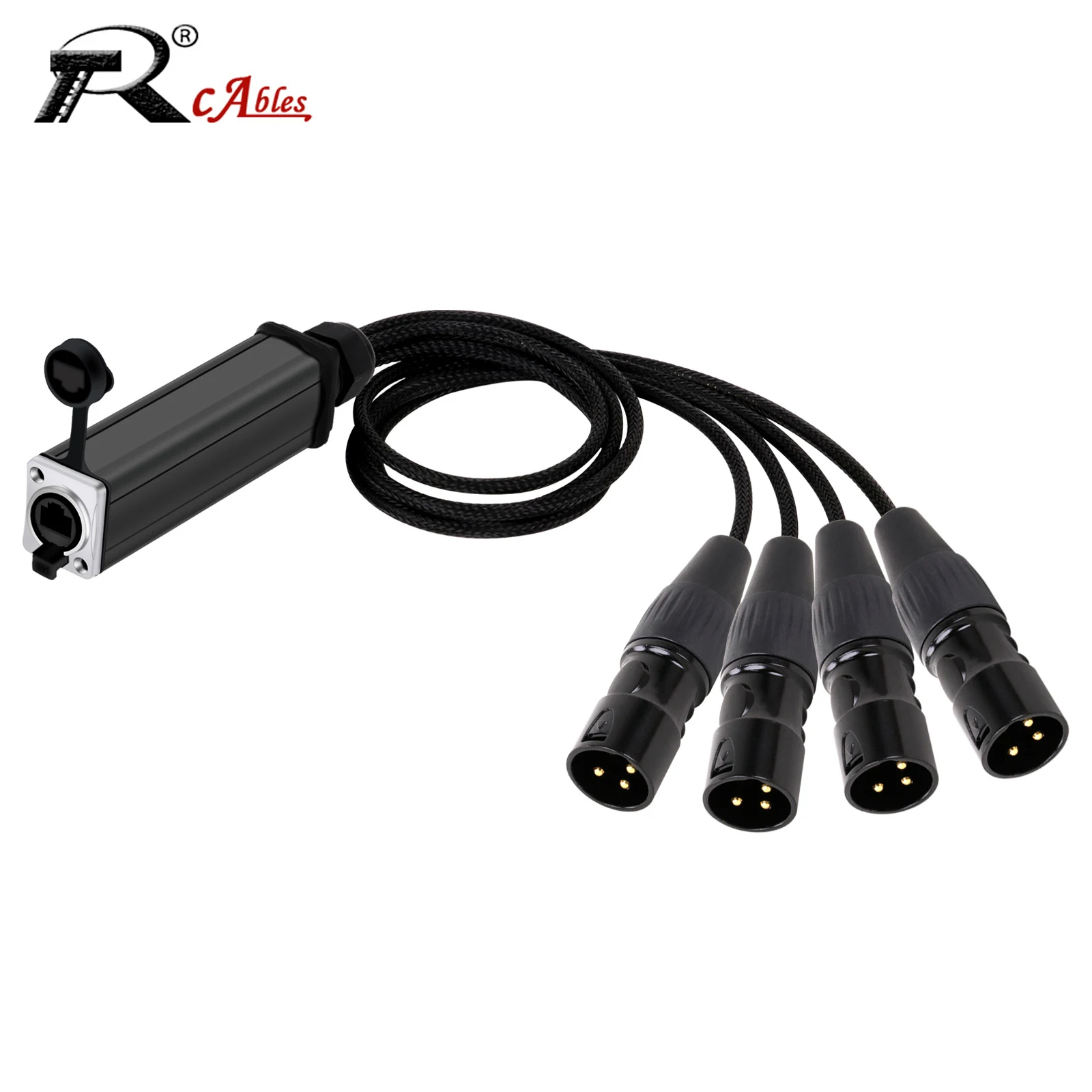 

RJ45 Female to XLR Audio Cable with Gold Plated XLR,DMX Splitter for Snake Cable Network Extension Of Stage and Studio Recording