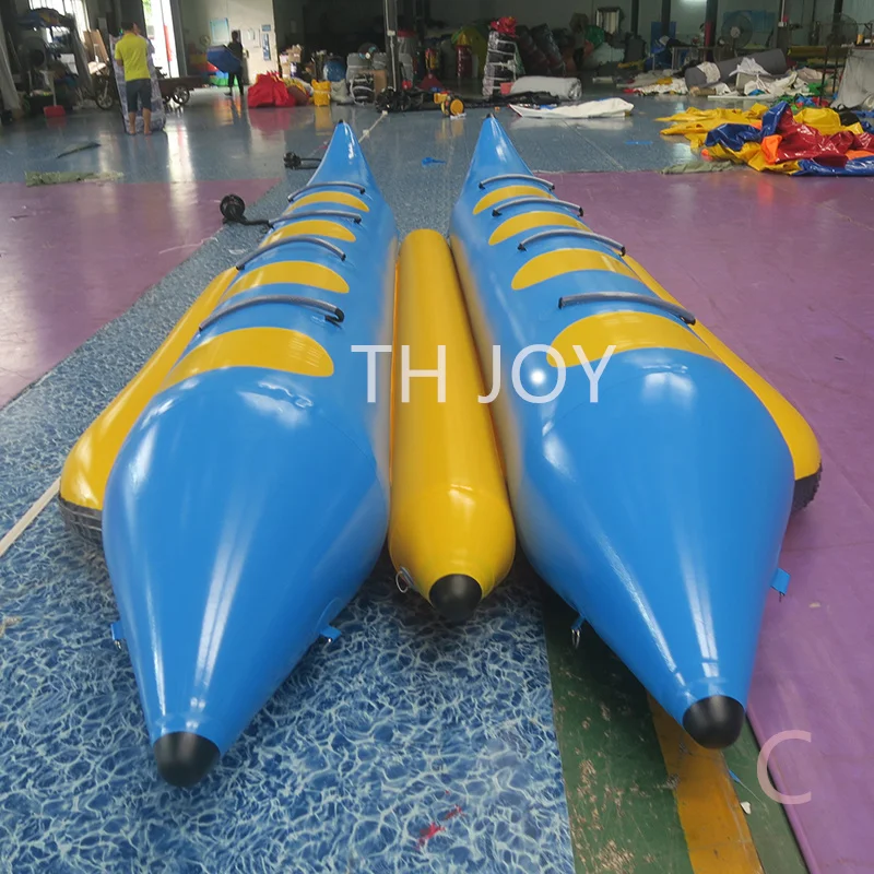 Bateau aérien rapide à porte, bateau gonflable remorquable pour 8 personnes, jouet aquatique gonflable pour bateau banane volant pour Sport aquatique