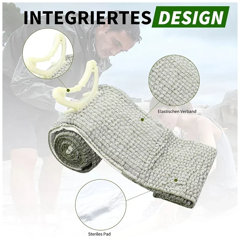 Israeli Bandage 4/6inch Emergency Trauma Kit Professional First Aid Wound Care Pressure Bandage for Outdoor Camping Hiking 2026