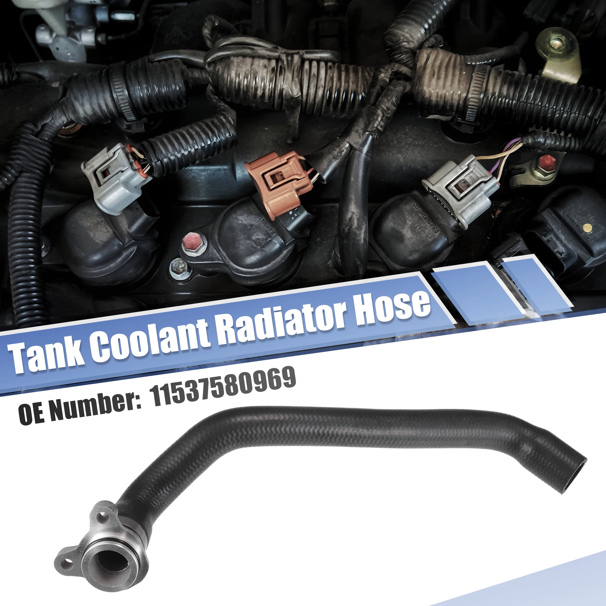 

UXCELL 1 шт. шланг отопителя, труба расширительного бачка радиатора, подходит для BMW 535i No 11537580969