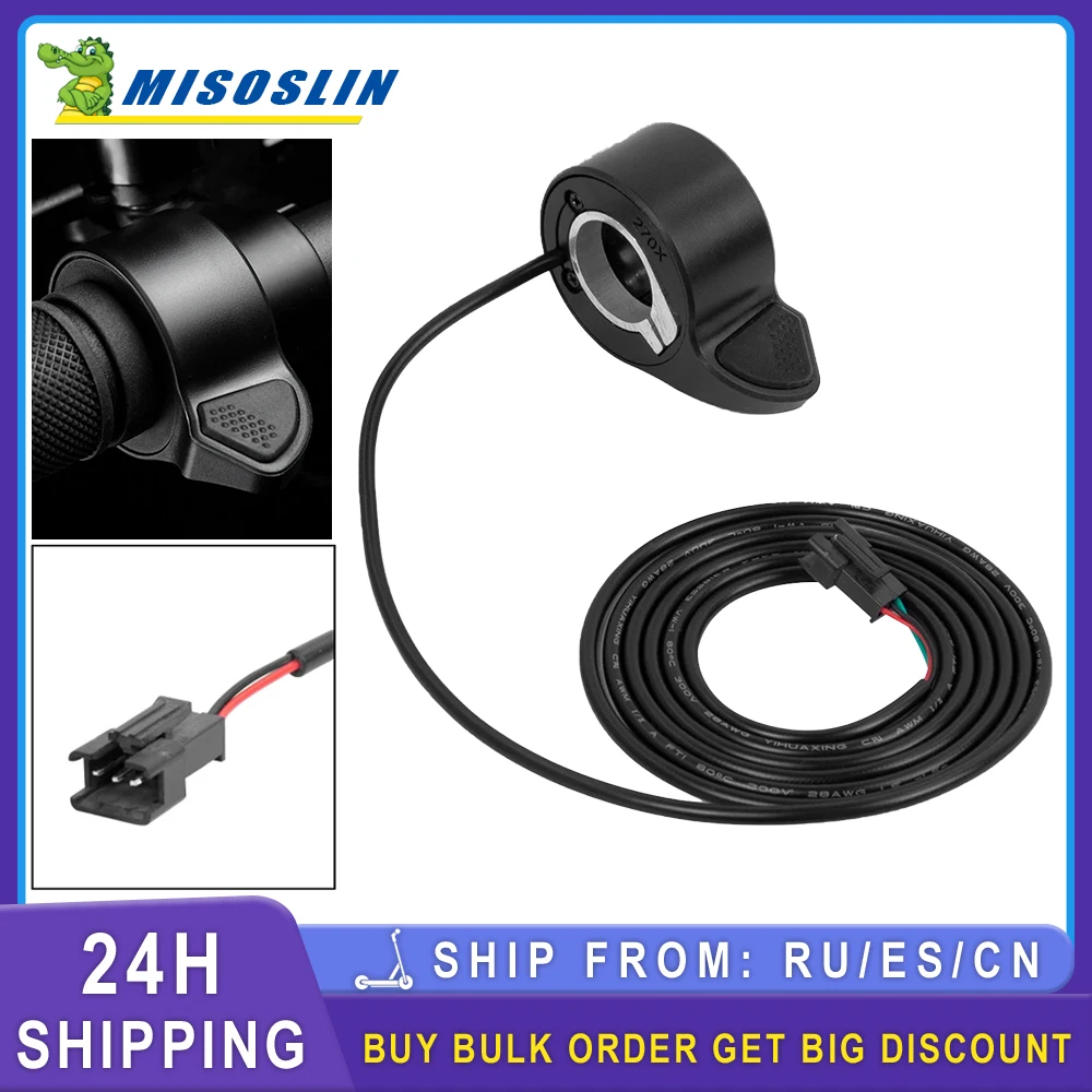 Electric Bicycle Thumb Throttle for 270X Throttles Accelerator Waterproof Right Hand Electric Bike Speed Controller Accessories