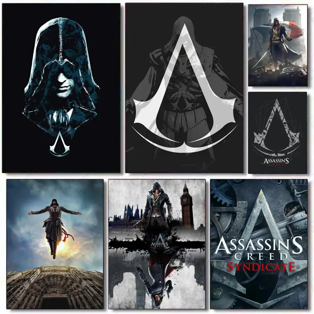 1 قطعة A-القتلة العقيدة لعبة ملصق ملصق مثالي ذاتية اللصق جدار الفن مصممة لمساحات الطعام في المكتب المنزلي #1