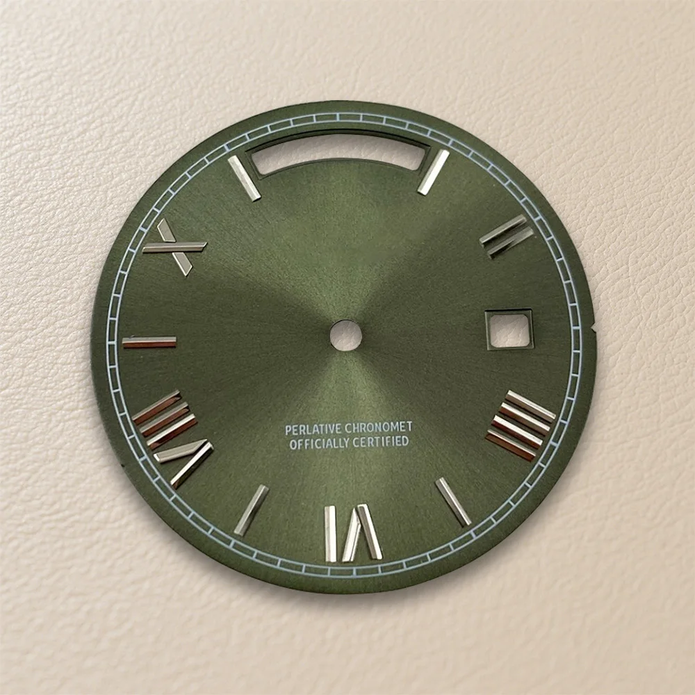 31mm S Logo Dial Day And Date Arab Sunray Dial Suitable For 8285 Movement High Quality Watch Modification Accessories