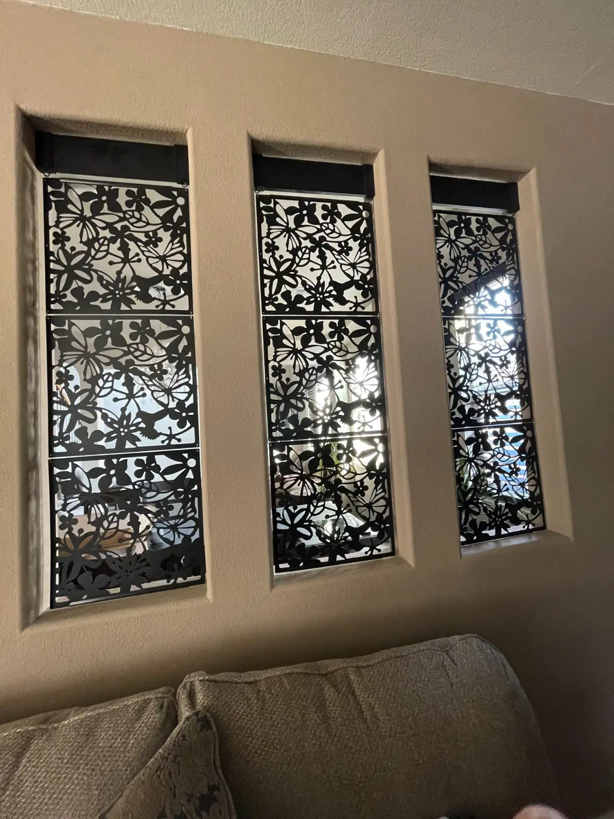 Divisor de habitación colgante hecho de PVC ecológico, pantalla de panel de partición de 15 piezas para decorar dormitorio, comedor, estudio Biombo