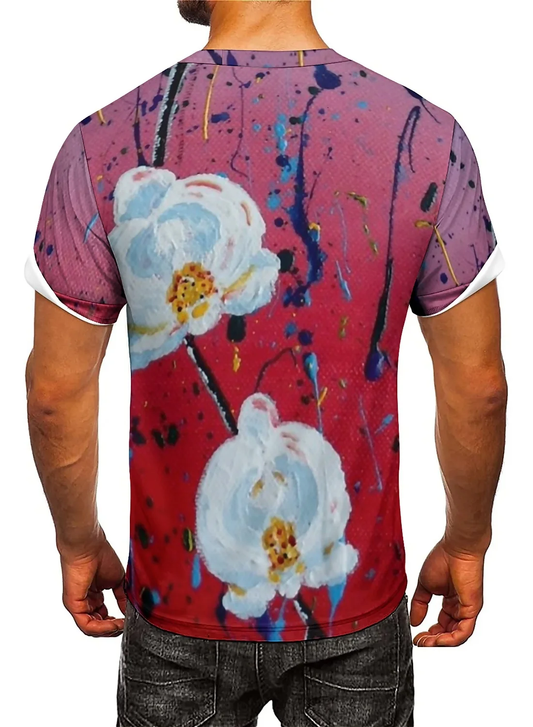 Loose, summer tie-dye men's 3D printed short-sleeved T-shirts are soft and comfortable, featuring lightweight and breathable